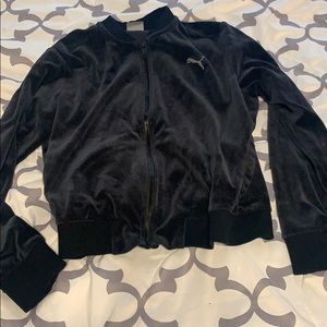 Velour puma zip up sz xl